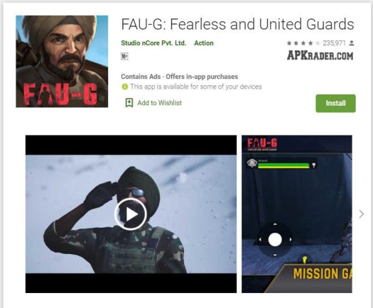 Faug Game Download APK