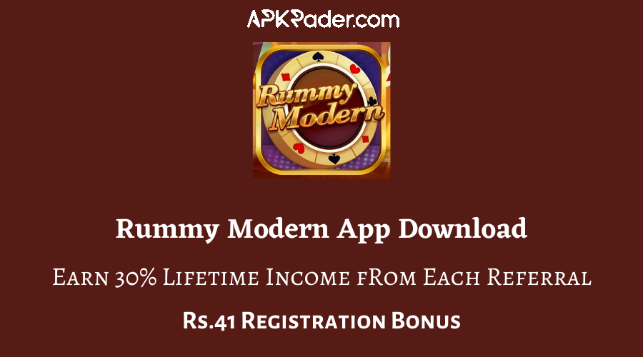 Rummy Modern App Download Rs.41 Singup Bonus Download APK